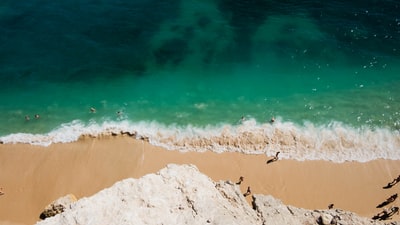 鸟瞰的海滨
